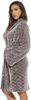 Just Love Kimono Robe Velour Chevron Texture Bath Robes for Women