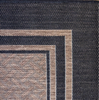 Gertmenian 22013 Outdoor Rug Freedom Collection Bordered Theme Smart Care Deck Patio Carpet 2x6 Runner, Border Black