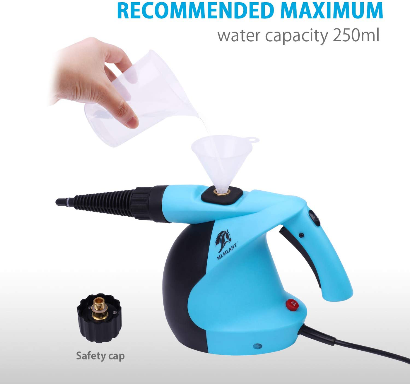 MLMLANT Steam Cleaner- Multi Purpose High Pressure Steamer with 11-Piece Accessories, Chemical-Free Steam Cleaning for Home, Stain Removal, Curtains, Car Seats, Floor