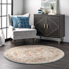 nuLOOM Shane Persian Vintage Area Rug, 5' Round, Beige