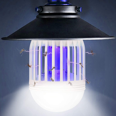 Bug Zapper Light Bulb 2 in 1, Mosquito Killer Lamp Led UV Lamp Flying Moths Killer Fits 110V E26 Light Bulb Socket