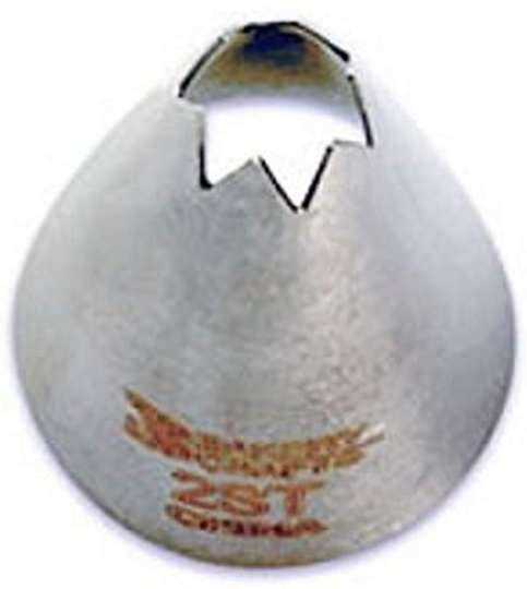 Oasis Supply No.2 Stainless Steel Icing Tube, Large, Star