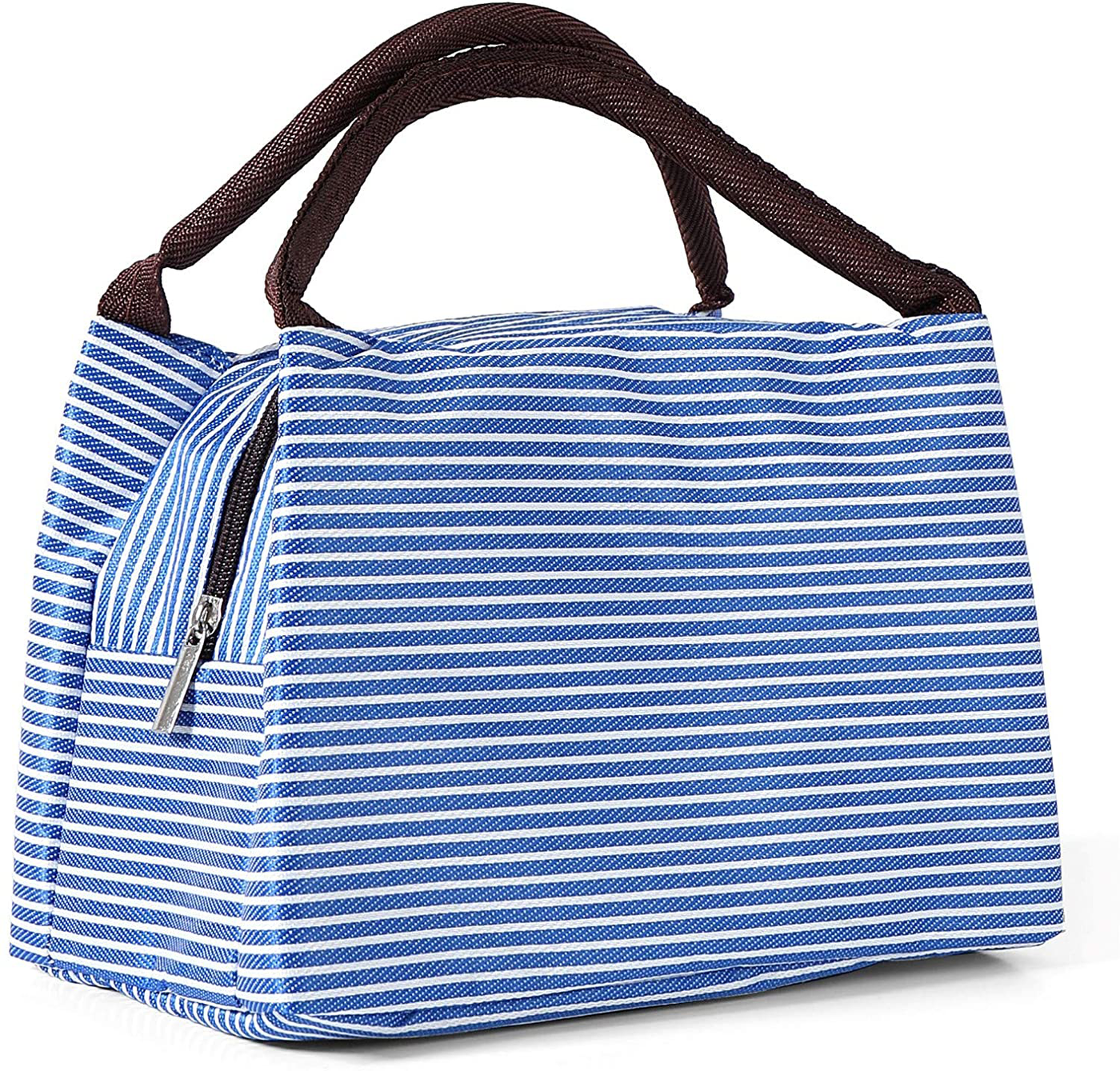 Lunch Bag Tote - Insulated Waterproof Work Containers for Men and Women - Stylish Canvas Food Organizer (Black)