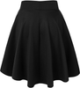 Made By Johnny Women's Basic Versatile Stretchy Flared Casual Mini Skater Skirt XS-3XL Plus Size-Made in USA