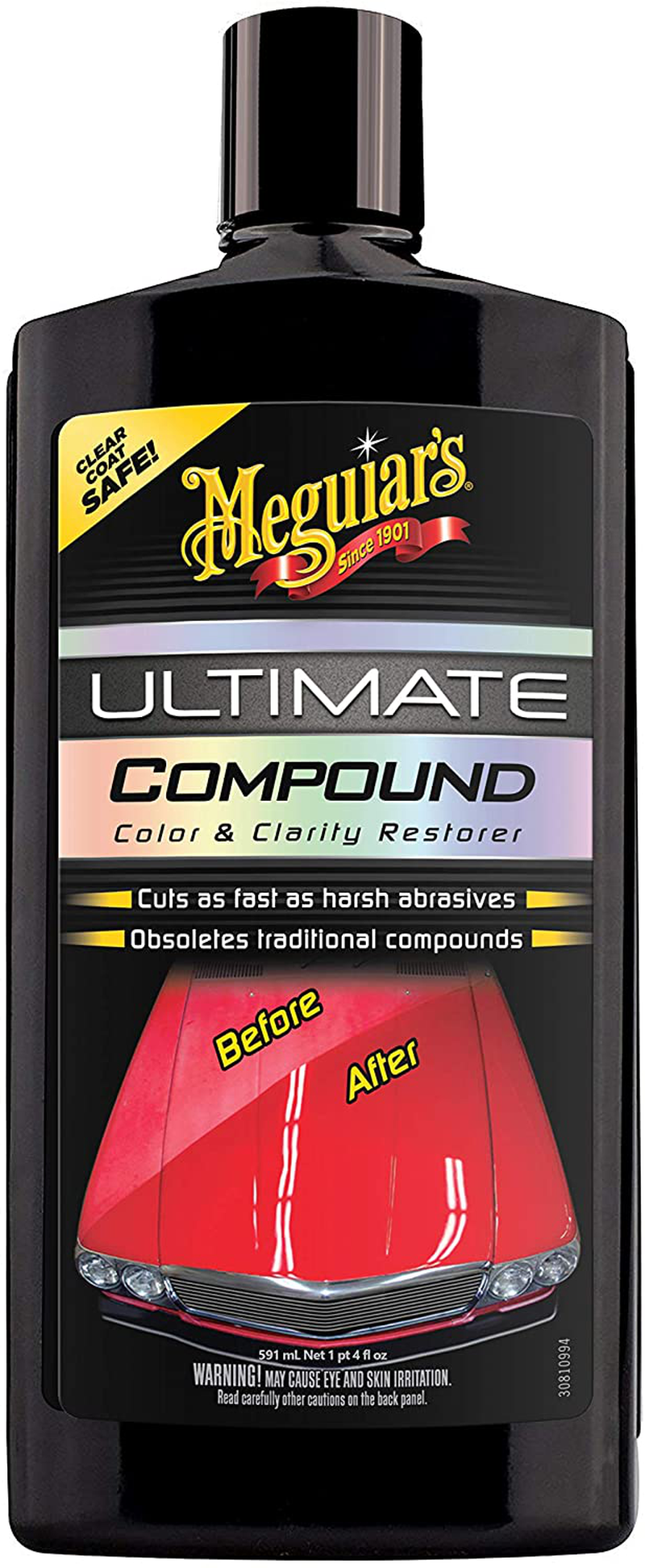 Meguiar's G17220 Ultimate Compound, Color & Clarity Restorer, Scratch & Swirl Remover, 20 Fl oz