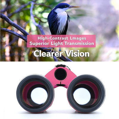 Vanstarry Compact Binoculars for Kids Bird Watching Hiking Camping Fishing Accessories Gear Essentials Best Toy Gifts for Boys Girls Children Toddler Waterproof 5X30 Optical Lens Including Compass
