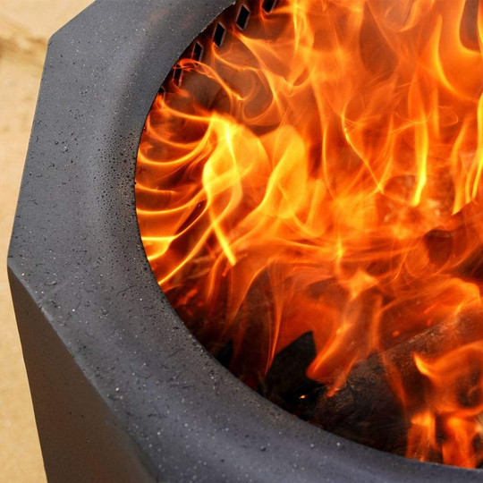 Patented Stainless Bonfire Fire Pit with Portable Carrying Storage Bag, Smoke-Free Firepit Bowl for Wood Pellet with Stand for Outdoor Campfire Flame or BBQ on Patio Garden Backyard - M