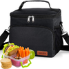 NIUTA Insulated Lunch Bag for Men/Womens, Lunch Box, Upgraded version Double Deck Reusable Lunch Pail (Rhododendron)