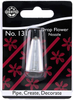 JEM Drop Flower Piping Nozzle Cake Decorating Tip #131, Standard, Silver