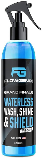 Flowgenix Car & Motorcycle Wax Polish Spray - Clean, Protect And Detail Instantly - Wash, Clean and Shine Like New Today - Ceramic Coating Waterless Technology -