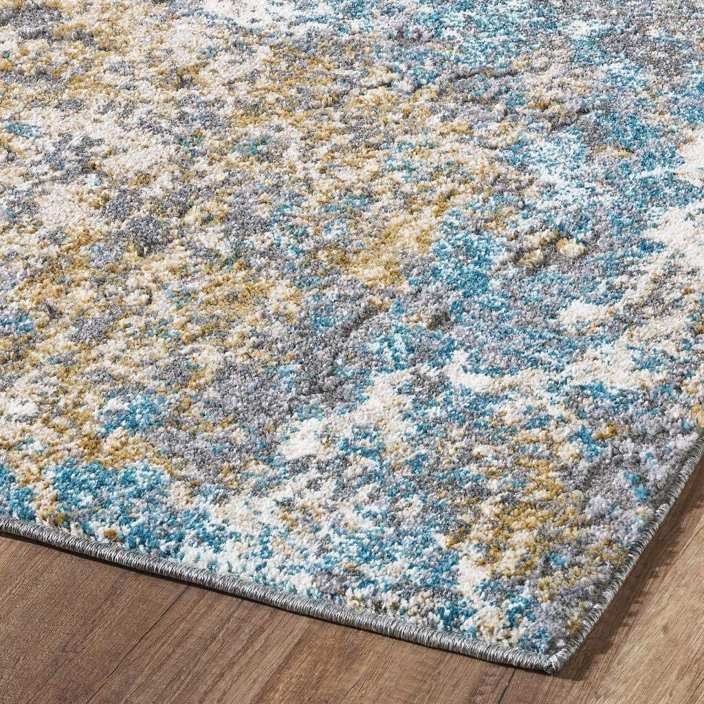 Persian Rugs 6490 Gray 2 x 7 Abstract Modern Area Rug