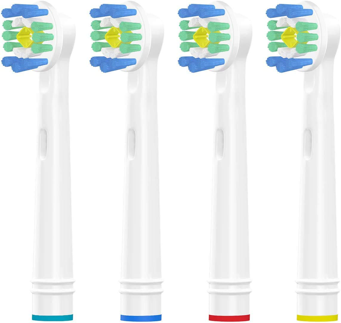 VINFANY 4PCS Replacement Brush Heads for Oral B, Refills Toothbrush Heads for Oral-B Electric Toothbrush, Polishes to Remove Stains for Whiter Teeth