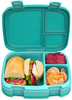 Bentgo Fresh – Leak-Proof, Versatile 4-Compartment Bento-Style Lunch Box with Removable Divider, Portion-Controlled Meals for Teens and Adults On-The-Go – BPA-Free, Food-Safe Materials (Blue)