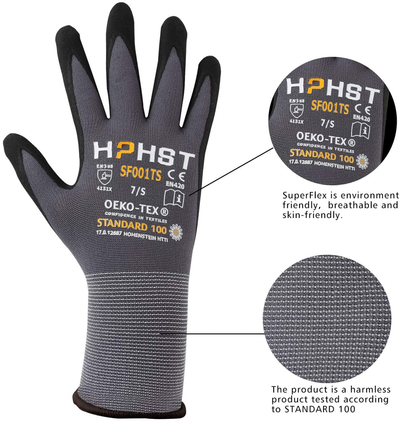 Men's Smart Touch Nitrile Work Gloves