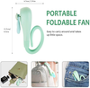 edola Pram Fan Mini Desk Fan, Buggy Fan for Baby Pushchair, Mini Pocket Portable Fan USB Rechargeable Handheld Stroller Fan with Flexible Soft Stand, 3 Speeds Travel / Office / Sport / Bicycle Fan