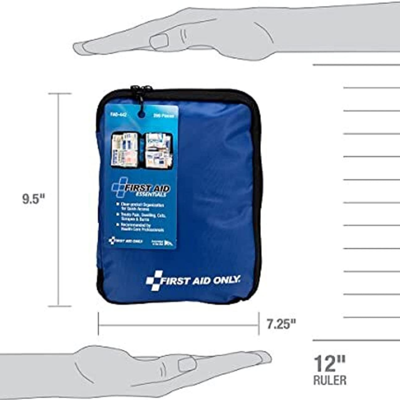 298 Piece All-Purpose Essentials First Aid Kit - Soft-Sided Bag 