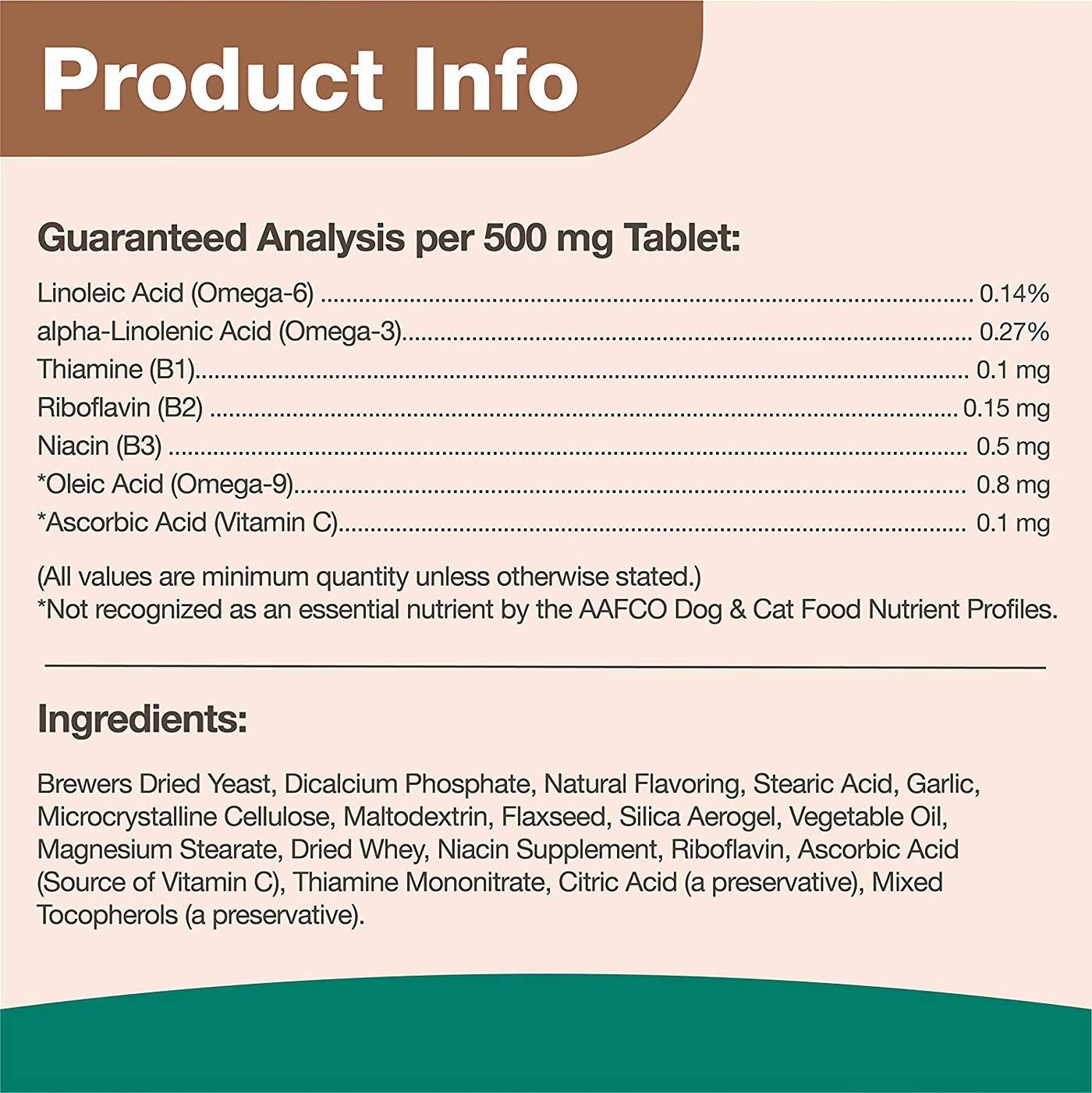 NaturVet – Brewer’s Dried Yeast Formula with Garlic Flavoring – Plus Omegas – Rich in Omega-3, 6 & 9 Fatty Acids – Fortified with B1, B2, Niacin & Vitamin C – for Dogs & Cats