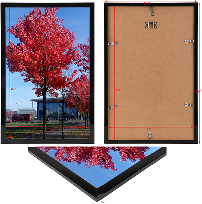 Medog 11 by 17 Picture Frame without Mat to Display picture 11x17 Wall Mounting Document Certificate Frames If Add Mat Can As 11x14 10x14 9x11 10x12 7x11 Picture Frame 11x17