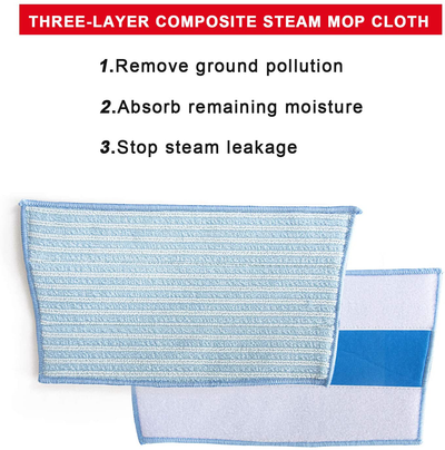 BIHARNT 4 Pack Replacement Washable Steam Mop Pads Cleaning Pads for HAAN All FS, SI and MS Series Steamers SI-40 SI-70 SI-35,Part # RMF4X, RMF2X (4)