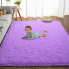 RUGICI Ultra Soft Shaggy Rugs Fuzzy Rugs for Bedroom Nursery Dorm, Cute Plush Area Rug for Teen Kid Room, Upgraded Non-Slip Fluffy Carpet, Modern Rectangular Home Decor Floor Mat, Purple 4x6 Feet