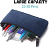 Mr. Pen- Pencil Case, Pencil Pouch, 3 Pack, Blue, Felt Fabric Pencil Case, Pen Bag, Pencil Pouch Small, Pen Case, School Supplies, Pencil Case, Pencil Bags, Pen Pouch, Pencil Pouches with Zipper