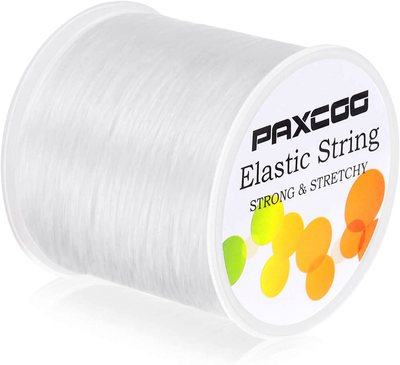 Paxcoo 1mm Elastic Bracelet String Cord Stretch Bead Cord for Jewelry Making and bracelet Making