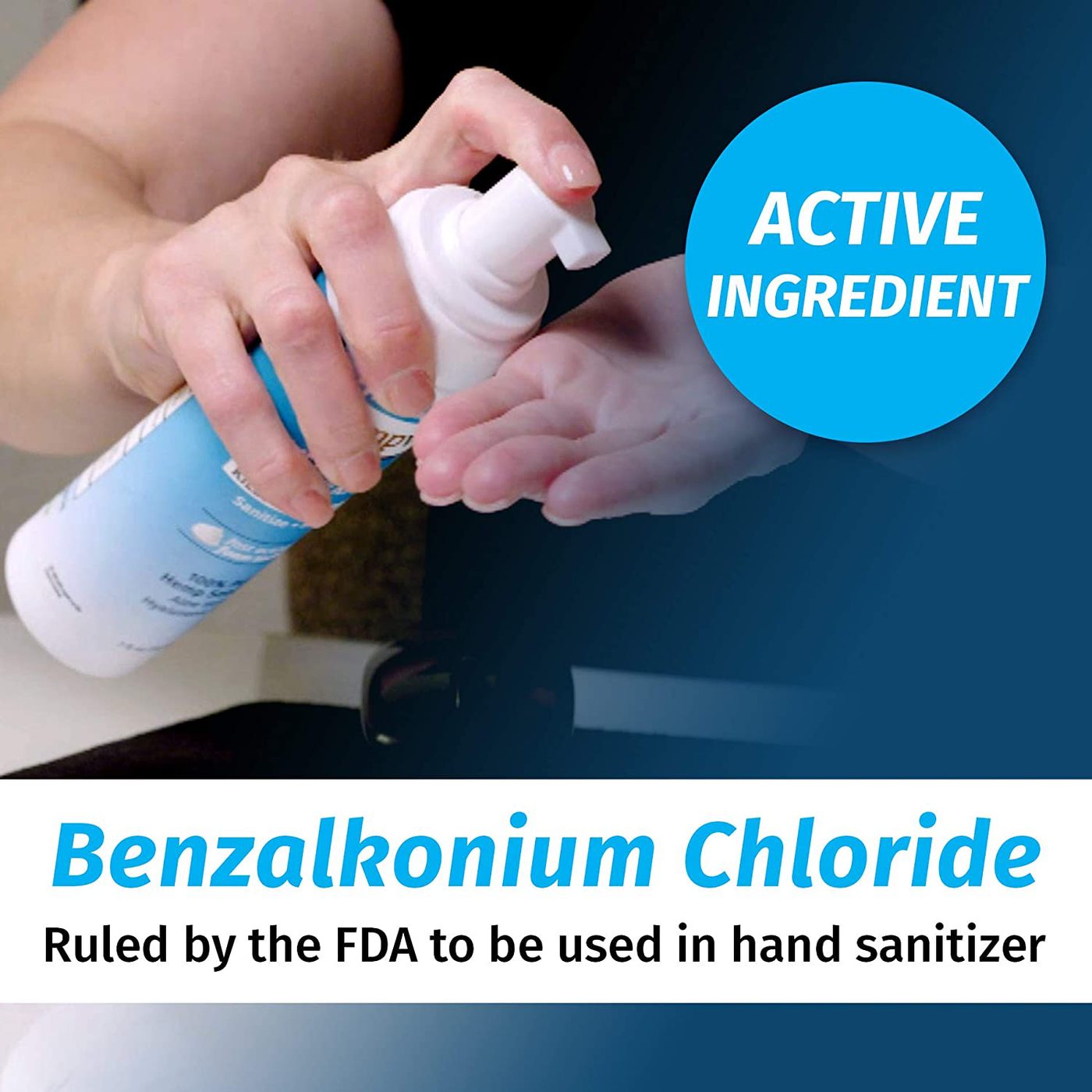 Handvana HydroClean Foam Hand Sanitizer - Alcohol-Free Foam Sanitizer Kills 99.9% of Germs & Softens Hands, Odor-free, Unscented Sanitizing Formula with Coconut Oil, Aloe Vera, Hyaluronic Acid