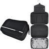 Toiletry Bags Travel Business Handbag Waterproof Compact Hanging Personal Care Hygiene Purse (Black)