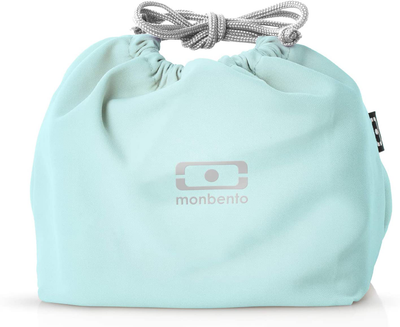 monbento - MB Pochette M grey Coton Bento lunch bag - Polyester lunch tote - Suitable for MB Original MB Square & MB Tresor Bento boxes