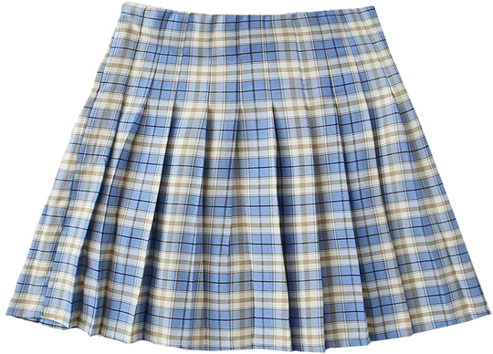 SOLY HUX Women's Plus Size Elastic Waist Flared Casual Mini Skater Skirt