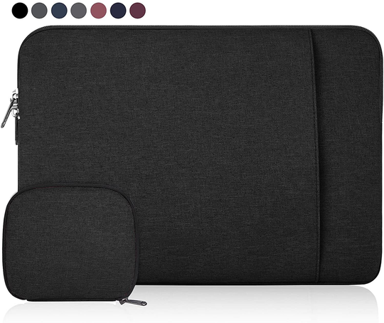 14 Inch Laptop Sleeve Case Waterproof Portable Laptop Case with Accessory Bag Protective Tablet Laptop Bag Compatible with 14" MacBook Air/Pro,14" HP/Dell/Asus /Acer/MSI Notebook, Black