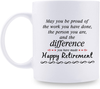 Happy Retirement Gifts for Women Men - Unique Retired Gifts Ideal, Going Away Gift for Coworker, 11 oz Retirement Weekly Schedule Mug for Coworkers Office & Family