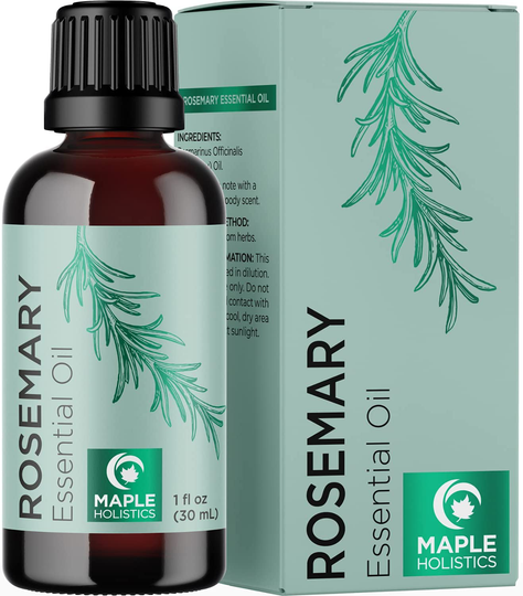 Pure Rosemary Essential Oil for Aromatherapy - Pure Rosemary Oil for Hair Skin and Nails - Refreshing Rosemary Essential Oil for Humidifier and Diffusers Plus Scalp and Hair Oil for Enhanced Shine