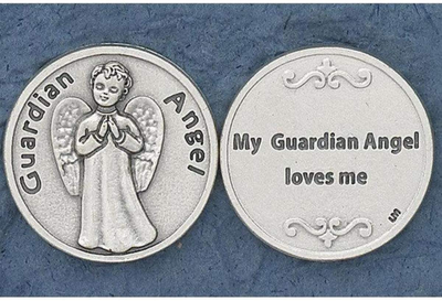 Religious Gift Cherub Baby Angel InchMy Guardian Angel Loves Me Inch Pocket Token