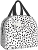 Leopard Insulated Lunch Bags for Women Men, Cute Reusable Lunch Boxes Small Suitable Girls Boys Teens Work Picnic Travel