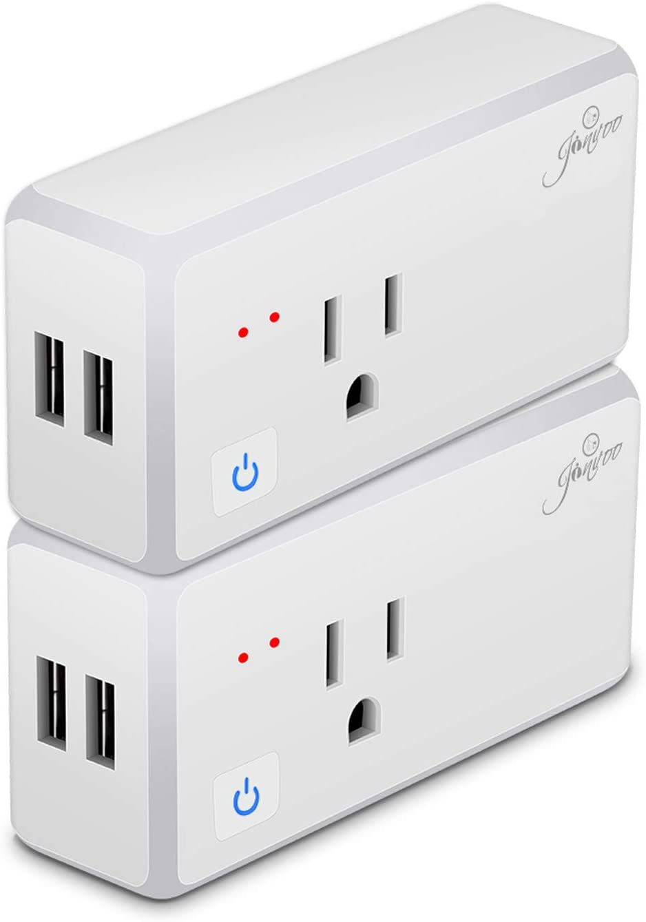 Wi-Fi Smart Plug Wireless Mini Outlet with Schedule Compatible with Alexa Echo, Works with Google Home