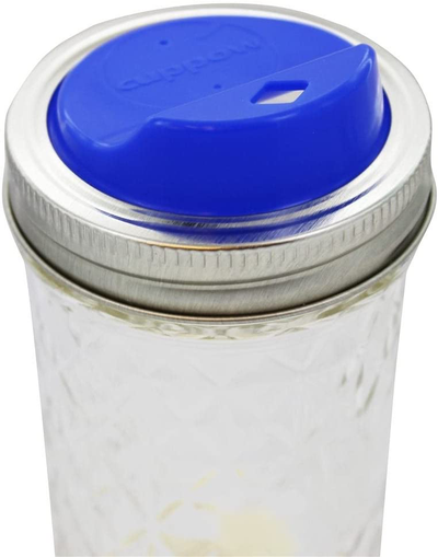 Cuppow Canning Jar Drinking Lid - Regular Mouth - Lavender