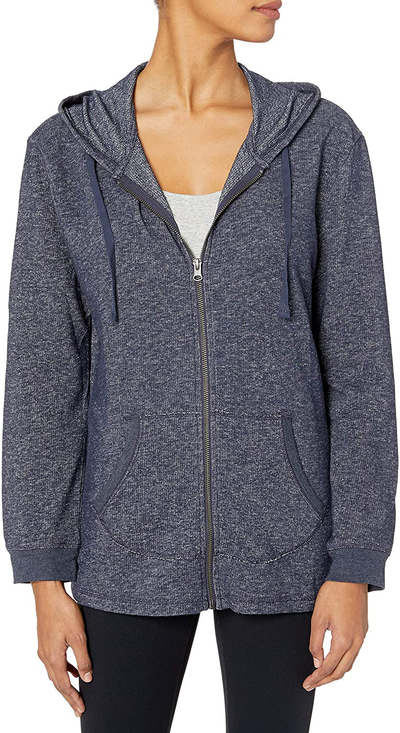 Hanes Women's Jersey Full Zip Hoodie