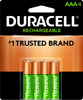 Duracell - Ion Speed 4000 Battery Charger - with 2 AA and 2 AAA Batteries - charger for AA and AAA batteries