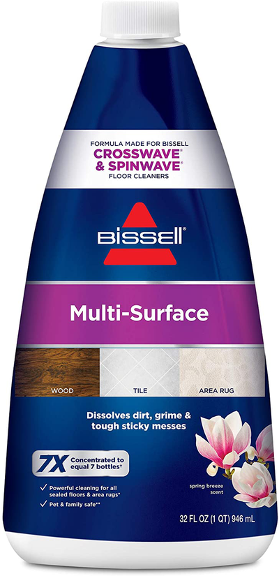 BISSELL, 17891 MultiSurface Floor Cleaning Formula-Crosswave and Spinwave (64 oz), 64 Ounce, 64 Fl Oz