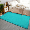 GKLUCKIN Shag Ultra Soft Area Rug, Fluffy 3'x5' Teal Blue Plush Indoor Fuzzy Faux Fur Rugs Non-Skid Furry Carpet for Living Room Bedroom Nursery Kids Playroom Decor