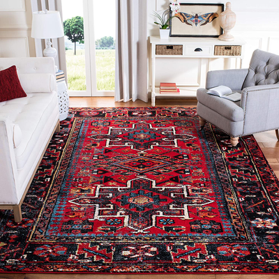 Safavieh Vintage Hamadan Collection VTH211A Oriental Traditional Persian Non-Shedding Stain Resistant Living Room Bedroom Runner, 2'3" x 16' , Red / Multi