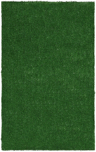 Ottomanson Evergreen Artificial Turf Area Rug, 2'7" X 7', Green