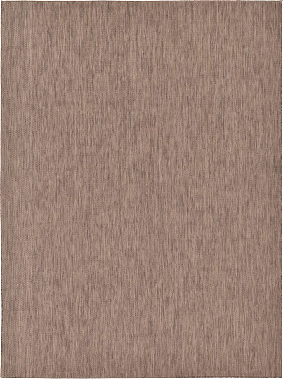 Unique Loom Solid Collection Casual Transitional Indoor and Outdoor Flatweave Runner Rug, 2' 7" x 12', Navy Blue/Light Blue