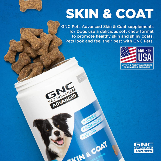 GNC for Pets Advanced Dog Supplement, 60 or 90 Ct - Dog Vitamins, Pet Supplements for Dog Health and Support, GNC Pets Pet Vitamins, GNC Dog Chews for Calming, Joint health, and More - Made in USA
