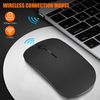 ATESON Wireless Mouse for Laptop, Rechargeable Silent 2.4G Cordless Mouse with USB Receiver Portable Slim Quiet Noiseless Mice for PC Computer Desktop Laptop Notebook