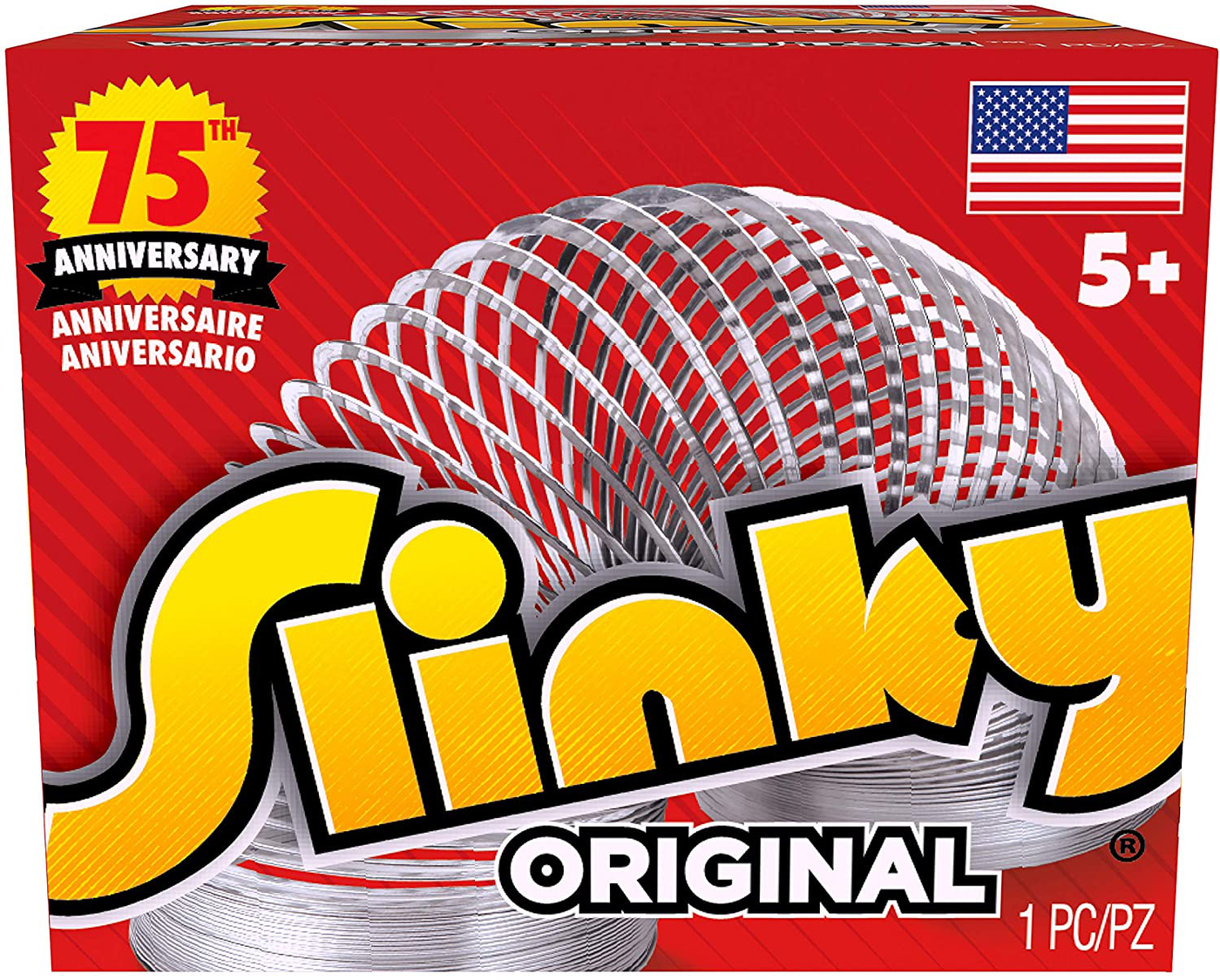 The Original Slinky Walking Spring Toy, Metal Slinky, Fidget Toys, Party Favors and Gifts, Toys for 5 Year Old Girls and Boys, by Just Play