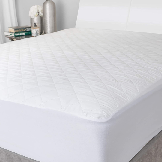 Quilted Mattress Pad - The Quilted Fabric is Comfortable and Thick Enough to Get a Restful Night Sleep. The Plush Mattress Topper Will Also Help Protect Your Mattress from Stains. (Full)