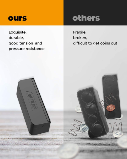 JoyTutus Coin Holder for Car Change Organizer Universal Storage Coin Money Dispenser Compatible with Most Car Trucks Accessories(2 Pack)