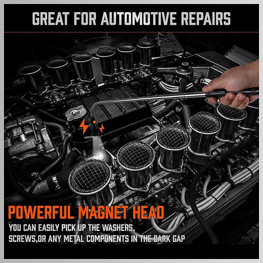 3 Piece Telescoping Magnetic Pickup Tool with LED Lights